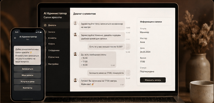 AI-администратор для салона красоты